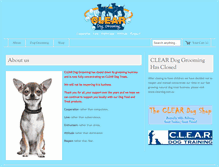 Tablet Screenshot of cleardoggrooming.com.au